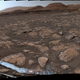 A panoramic view of Curiosity’s surroundings, as seen on March 3, 2021.